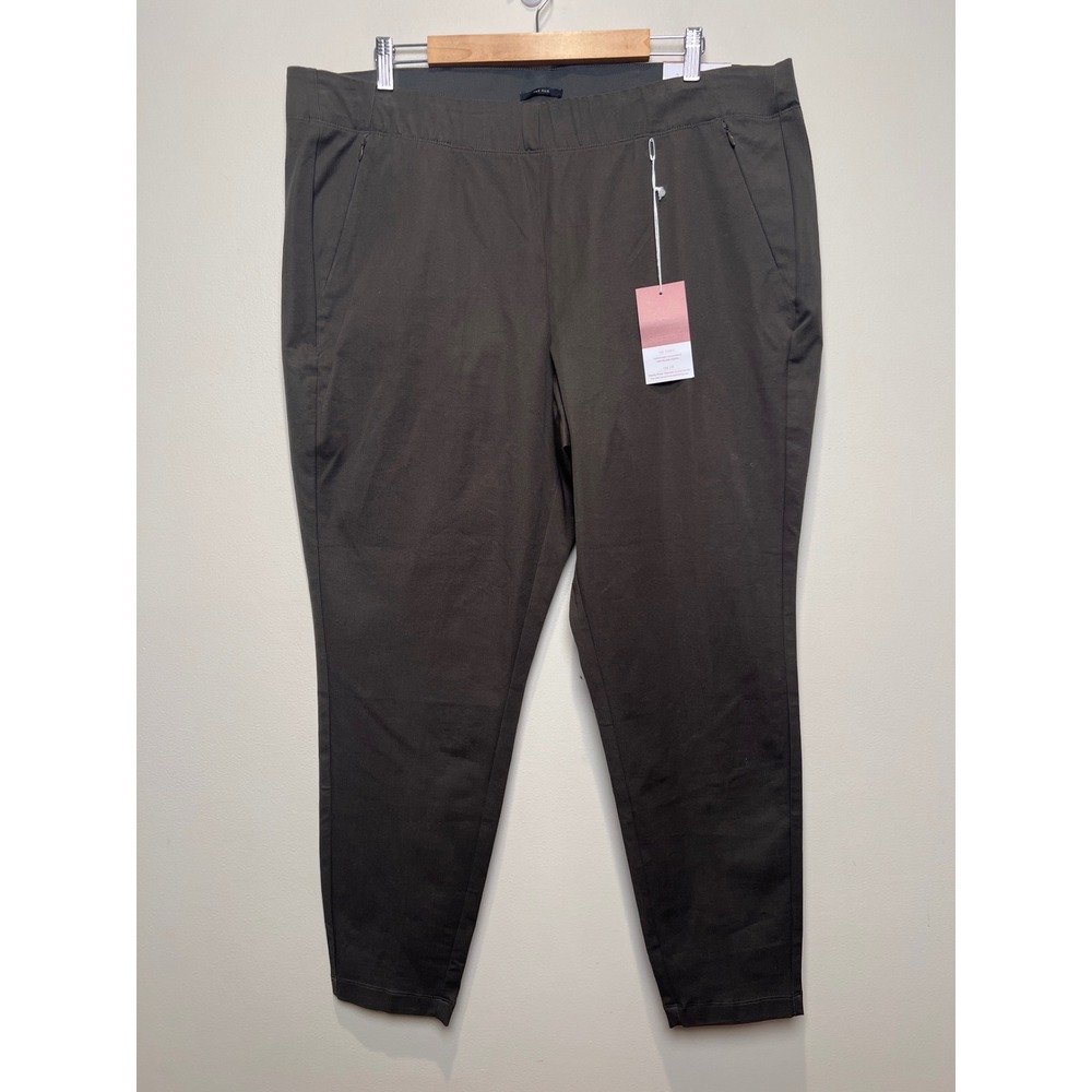 Lane Bryant The Allie Skinny Pants Women's 22 Olive Green Smart Stretch NWT